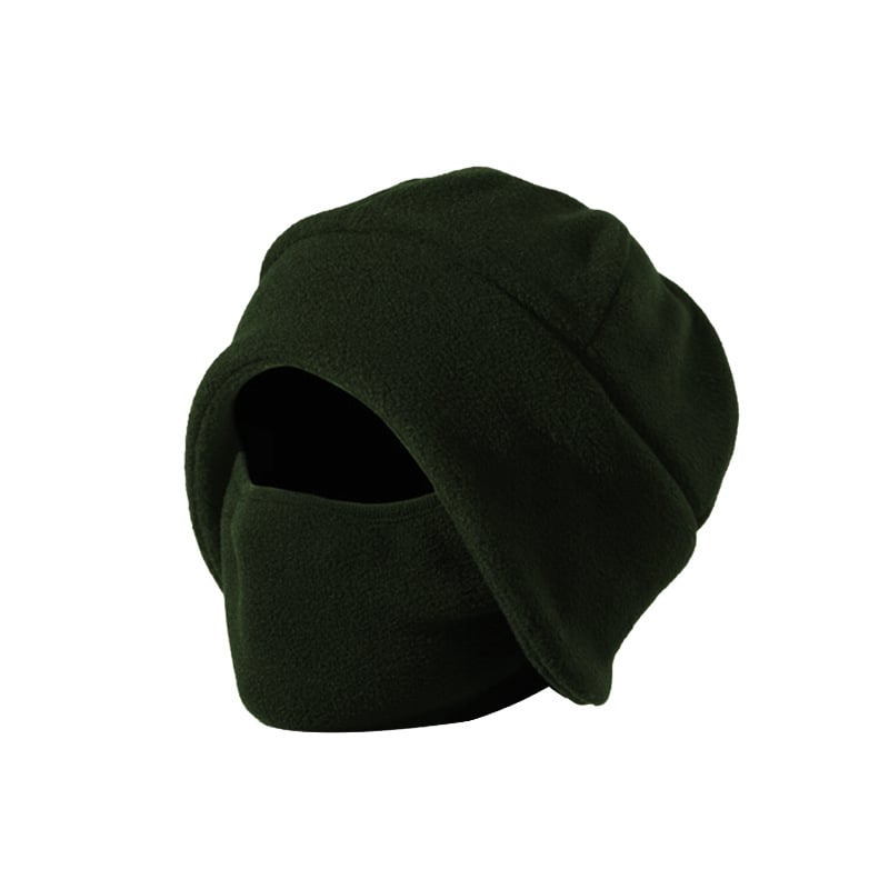 Fleece-ből készült kerékpáros maszk, szélálló és hidegálló, integrált maszkos sapka fülvédővel, uniszex