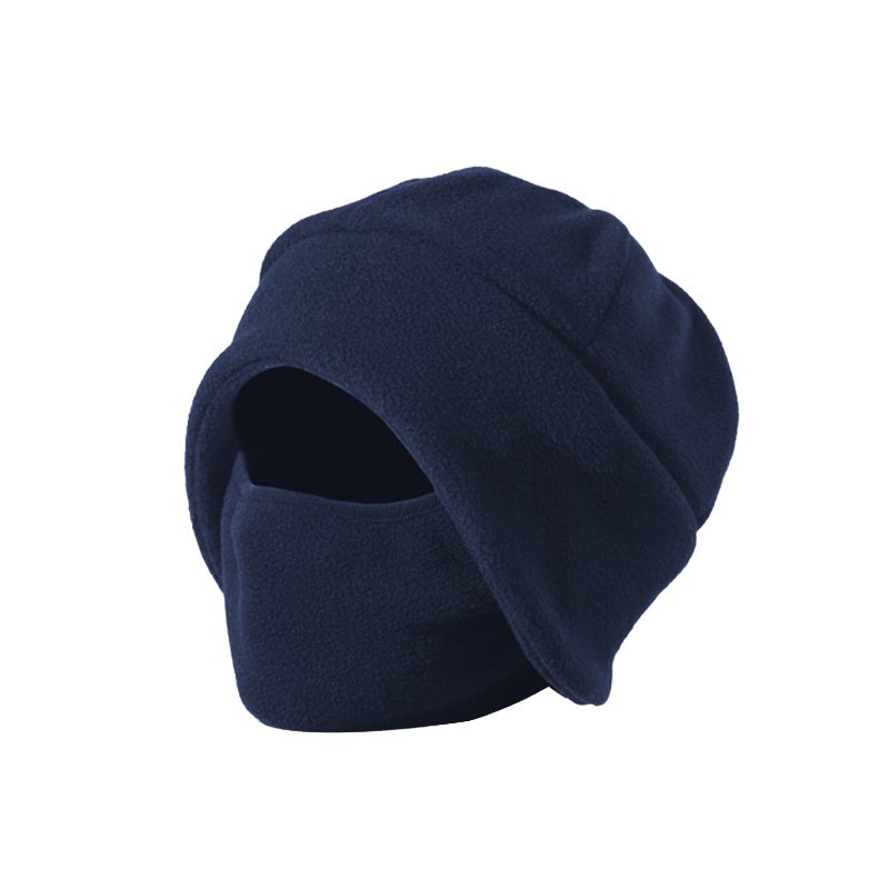 Fleece-ből készült kerékpáros maszk, szélálló és hidegálló, integrált maszkos sapka fülvédővel, uniszex