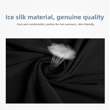 Εξωτερικός λαιμός από ice silk με σχέδιο για τα αυτιά και μάσκα ιππασίας – αναπνέει, φιλικό προς το δέρμα αξεσουάρ κεφαλής για ενήλικες (unisex)