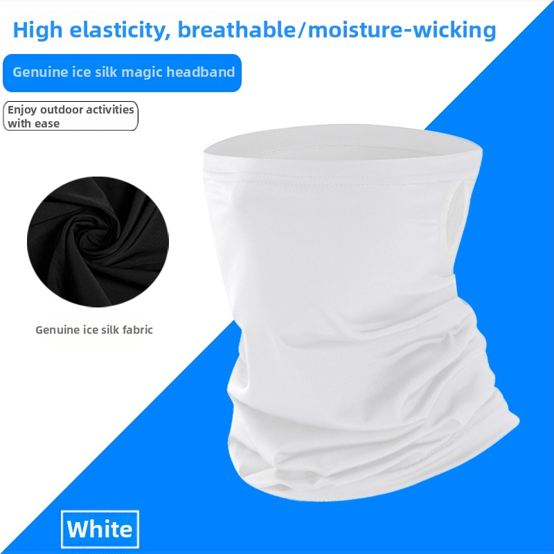Εξωτερικός λαιμός από ice silk με σχέδιο για τα αυτιά και μάσκα ιππασίας – αναπνέει, φιλικό προς το δέρμα αξεσουάρ κεφαλής για ενήλικες (unisex)