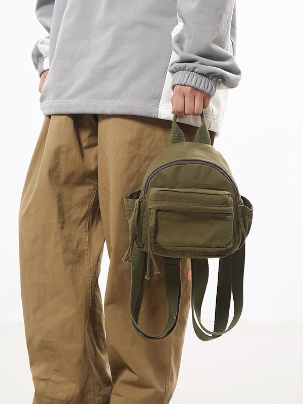 Mini platneni ruksak, unisex, najlon, ulični stil, kompatibilan s 8-inčnim prijenosnim računalom, naramenice s zračnim jastukom