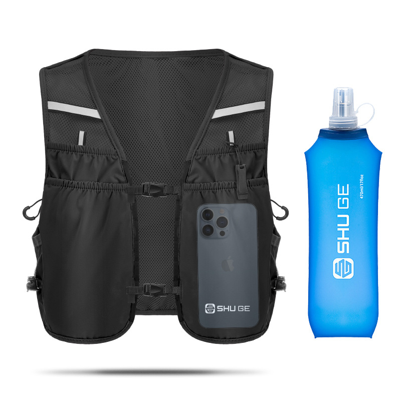 Sportos mellény hátizsák — ultrakönnyű, légáteresztő hátsó panel, lopás elleni zseb, bővíthető tárolókapacitás