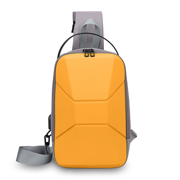 Ανδρική Τσάντα Στήθους με Διασταυρωμένο Λουρί | Στυλ Αναψυχής Ταξιδιού, Υλικό PC+Νάιλον, Αδιάβροχη, Πολύ Ελαφριά, Επένδυση Πολυεστέρα, Άνοιξη 2025