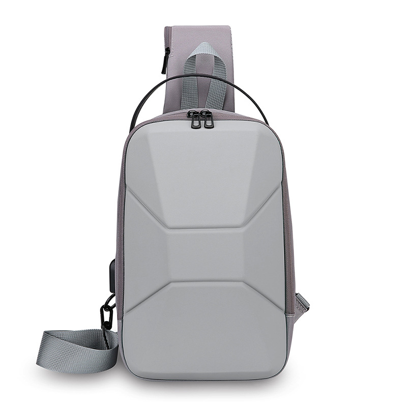 Ανδρική Τσάντα Στήθους με Διασταυρωμένο Λουρί | Στυλ Αναψυχής Ταξιδιού, Υλικό PC+Νάιλον, Αδιάβροχη, Πολύ Ελαφριά, Επένδυση Πολυεστέρα, Άνοιξη 2025