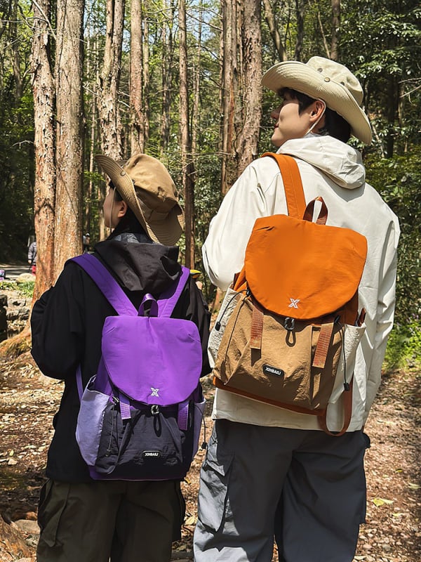 Kültéri rövid távú utazáshoz való hátizsák – uniszex, nylon, 15 hüvelykes laptophoz kompatibil, kapacitás 20 L alatt, görbült vállpánt