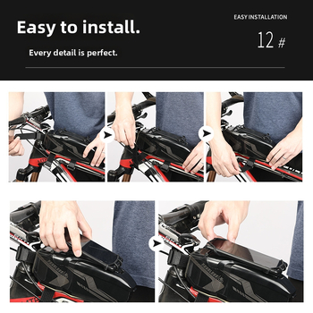 Чанта за горната тръба на велосипеда – XINTOWN XT0404, PVC, 1L