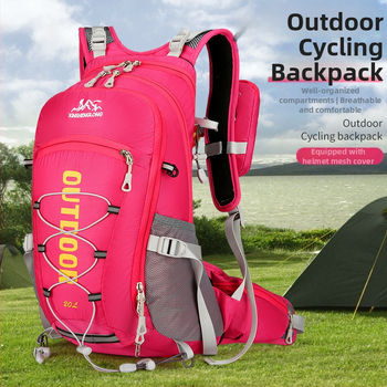 Žygio kuprinė iš nailono, kvėpuojanti, su oro pagalvės dirželio sistema, poliesterio pamušalas, skirta lauko sportui