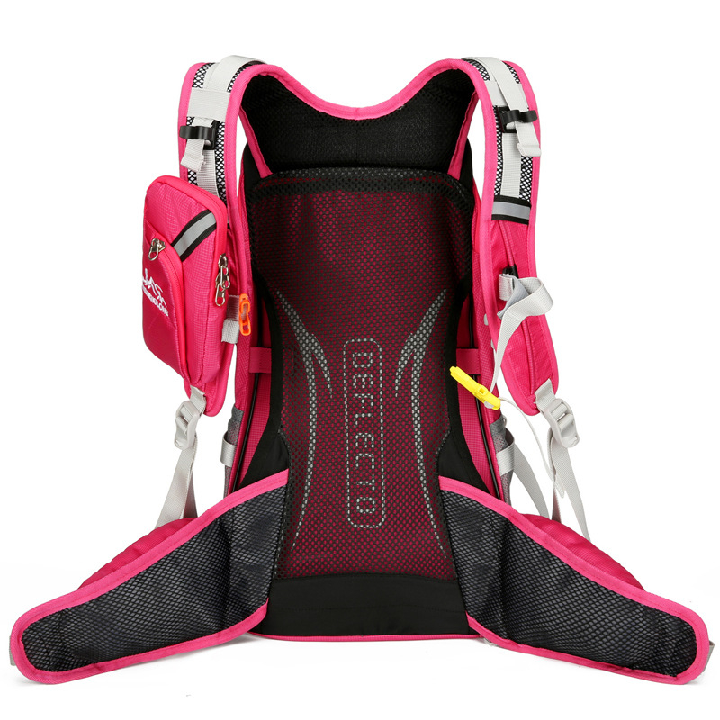 Planinarski ruksak od najlona, prozračan, s sustavom remena s zračnim jastučićem, poliester podstava, za aktivnosti na otvorenom