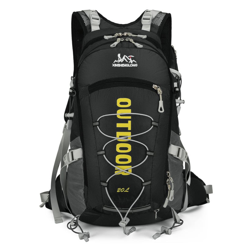 Žygio kuprinė iš nailono, kvėpuojanti, su oro pagalvės dirželio sistema, poliesterio pamušalas, skirta lauko sportui