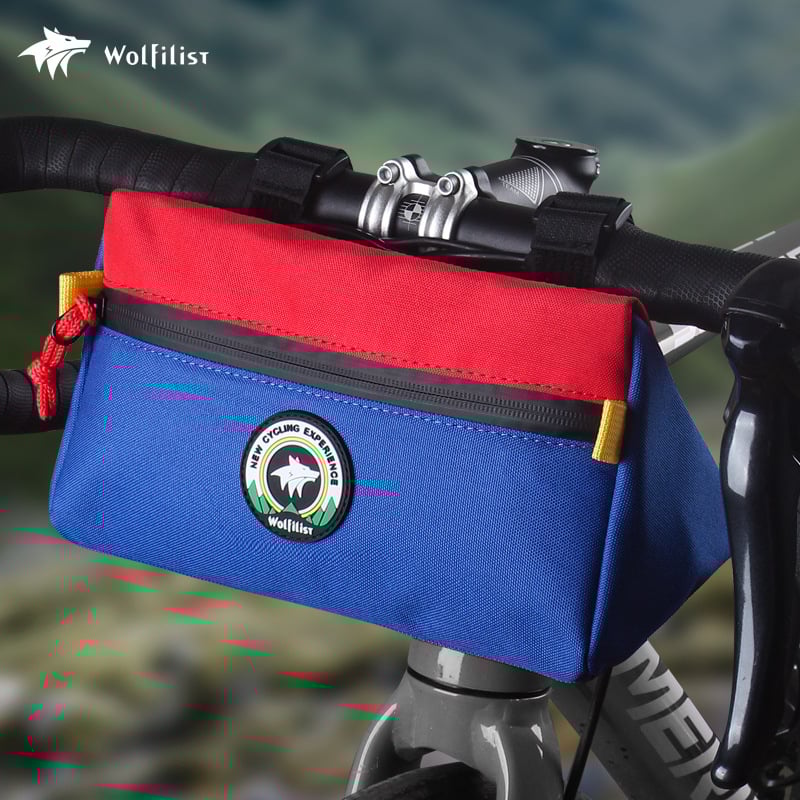 водонепропусклива триъгълна велосипедна чанта – капацитет 2 л, полиестер, wolfilist