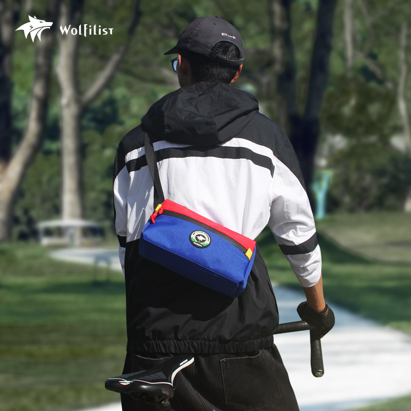 водонепропусклива триъгълна велосипедна чанта – капацитет 2 л, полиестер, wolfilist