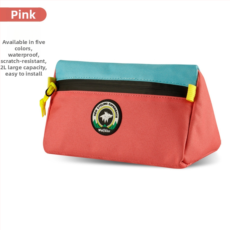 водонепропусклива триъгълна велосипедна чанта – капацитет 2 л, полиестер, wolfilist