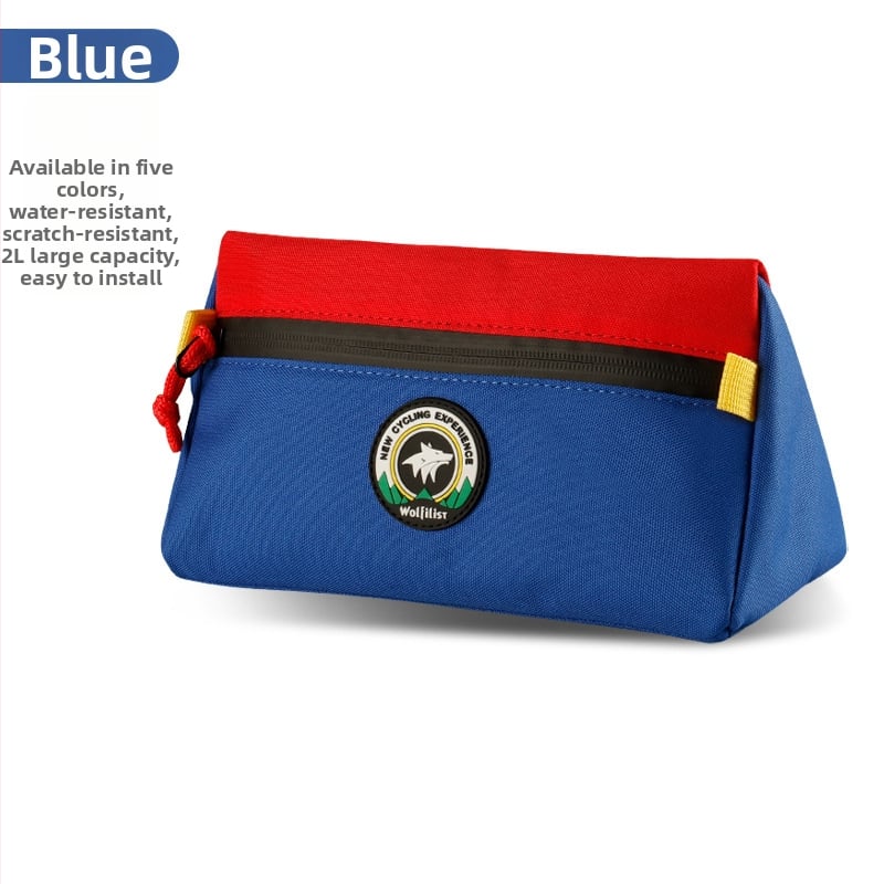 водонепропусклива триъгълна велосипедна чанта – капацитет 2 л, полиестер, wolfilist