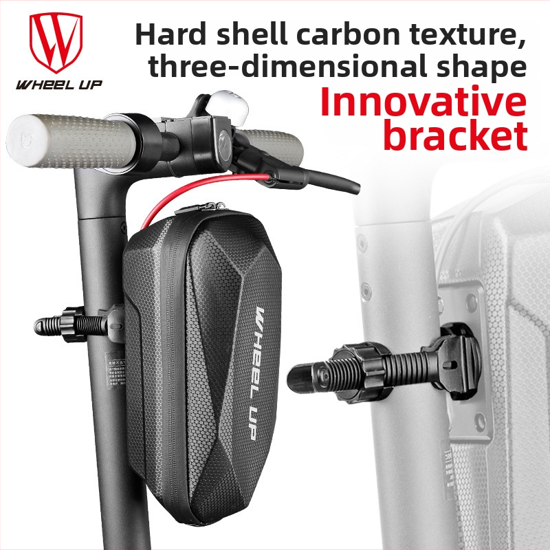 Чанта за кормило на велосипед, EVA материал, 3L капацитет, водоустойчива, лесно разглобяваща се, марка WHEEL UP