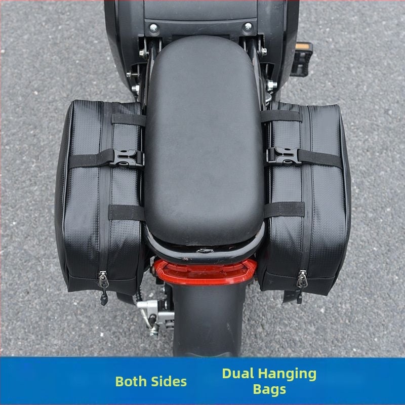 Чанта за електрически велосипед със странични отделения и задно висящо отделение, универсална голяма вместимост