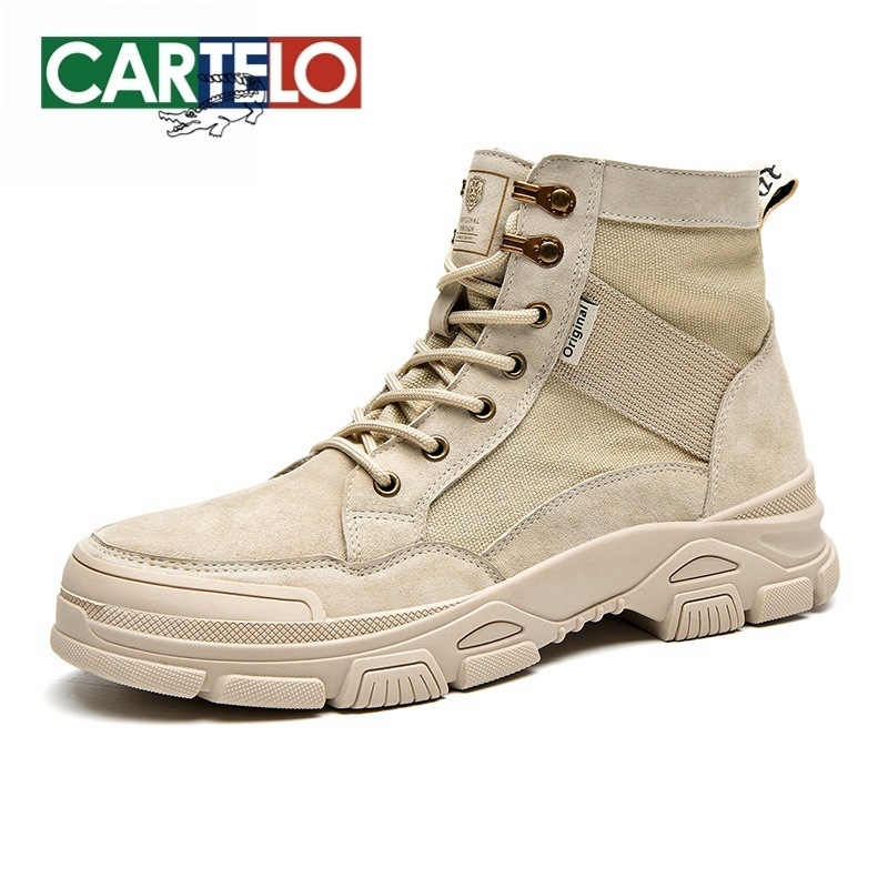 Martin batai aukšti, kvėpuojantys, suede apdaila, gumos padas, apvali nosis