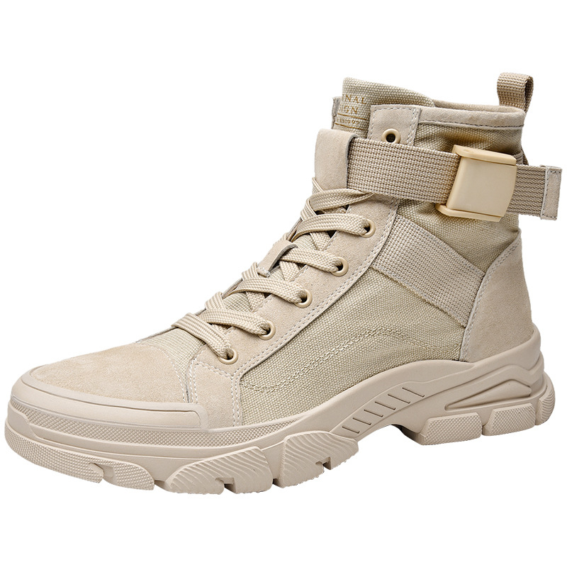 Martin batai aukšti, kvėpuojantys, suede apdaila, gumos padas, apvali nosis