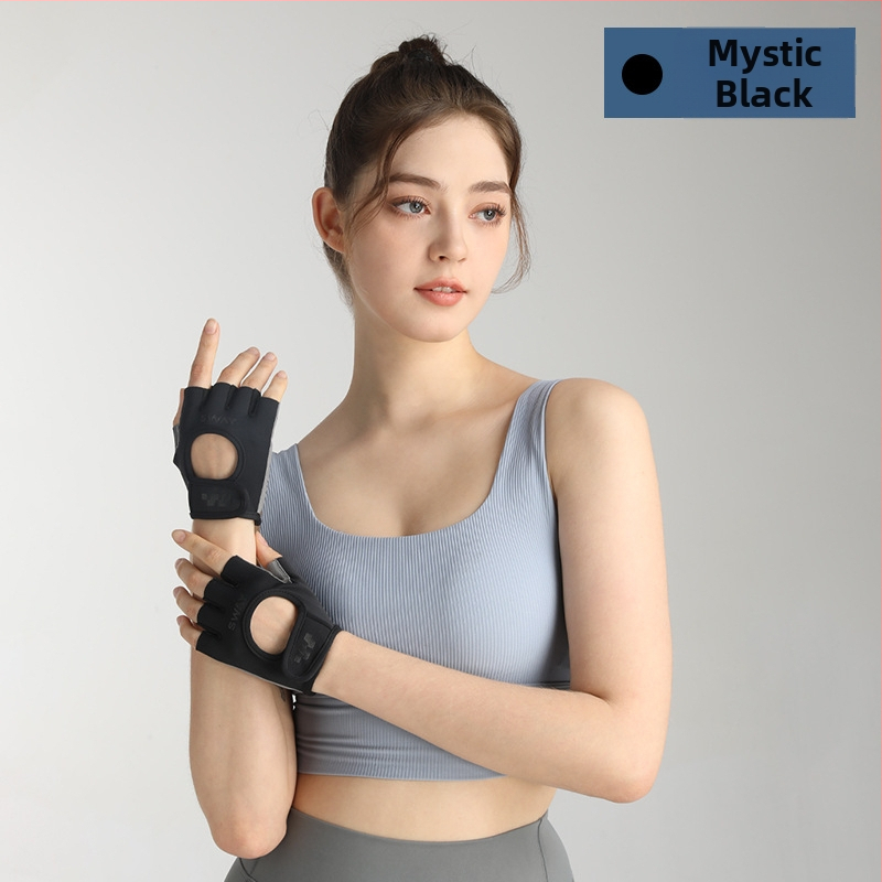 Mănuși de bicicletă cu degete parțiale, din piele, Sway, pentru adulți, unisex (fitness și ciclism)