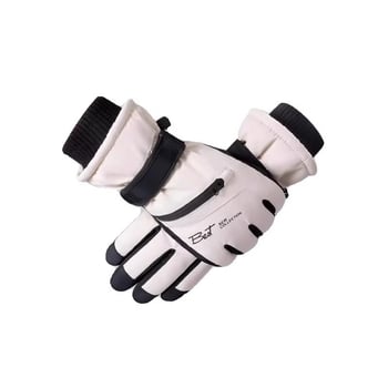 Skijaške rukavice s flisom, protuklizne, kompatibilne s dodirnim zaslonom, za zimu