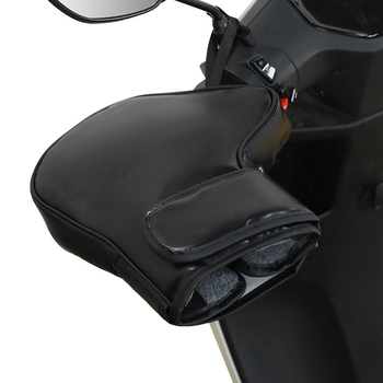 Huse pentru ghidoane ale motocicletei electrice – încălzite iarna, din bumbac gros cu căptușeală de fleece, rezistente la vânt, unisex pentru adulți și copii