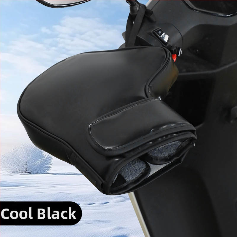 Huse pentru ghidoane ale motocicletei electrice – încălzite iarna, din bumbac gros cu căptușeală de fleece, rezistente la vânt, unisex pentru adulți și copii