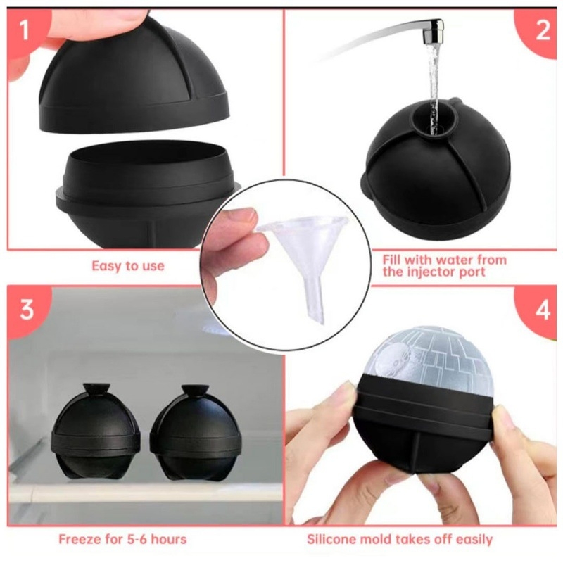 EHUNT φόρμα σιλικόνης για μπάλες πάγου ουίσκι, χωρητικότητα 90 ml, με εκτυπωμένο λογότυπο, δυνατότητα προσαρμογής