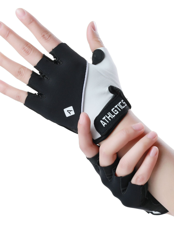 Mănuși de ciclism unisex - cu deget jumătate, respirante, antiderapante, absorbție a șocurilor - Fibre de poliester