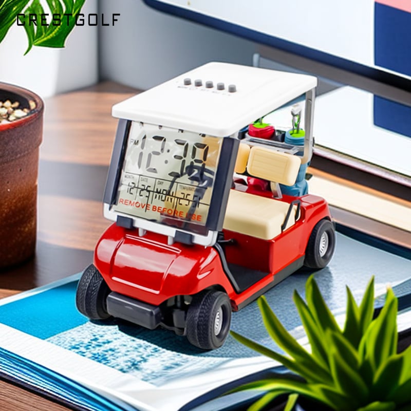 Модел на голф количка – сплавен модел за бюро, декоративна настолна фигура, модерен минималистичен стил crestgolf