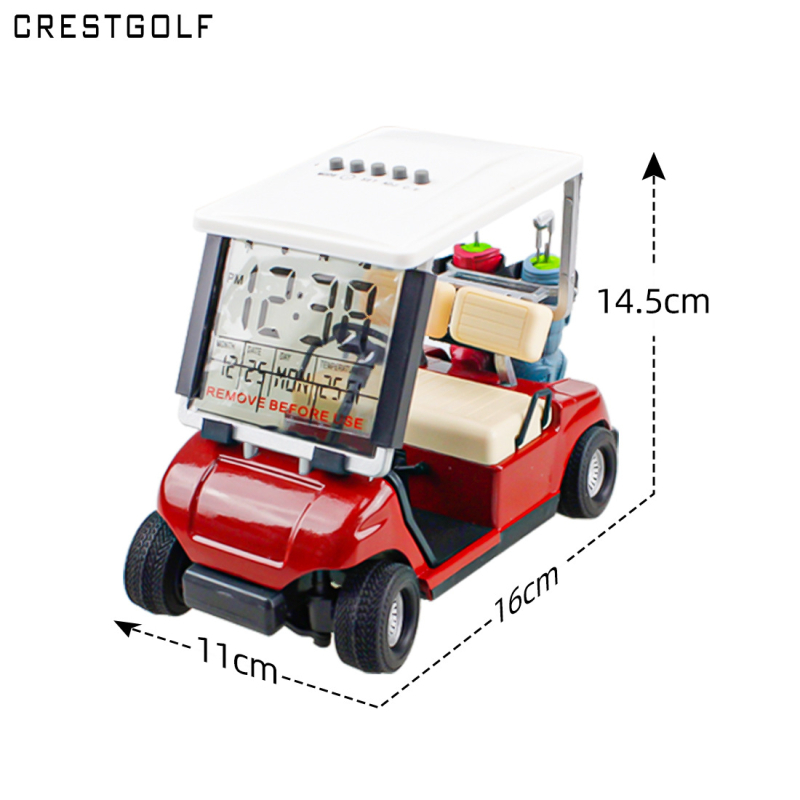 Модел на голф количка – сплавен модел за бюро, декоративна настолна фигура, модерен минималистичен стил crestgolf