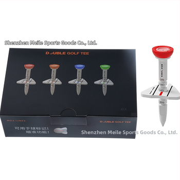 GVOVLVF Golf Tees με ρυθμιζόμενο ύψος και μαρκαδόρους κατεύθυνσης, πλαστικά εξαρτήματα προπόνησης