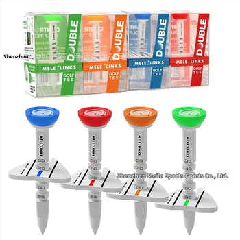 GVOVLVF Golf Tees με ρυθμιζόμενο ύψος και μαρκαδόρους κατεύθυνσης, πλαστικά εξαρτήματα προπόνησης