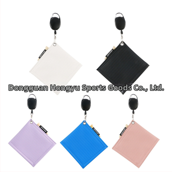 WOSOFE Πετσέτα για golf μπάλες, PU υλικό, δυνατότητα εκτύπωσης λογότυπου, αξεσουάρ γκολφ