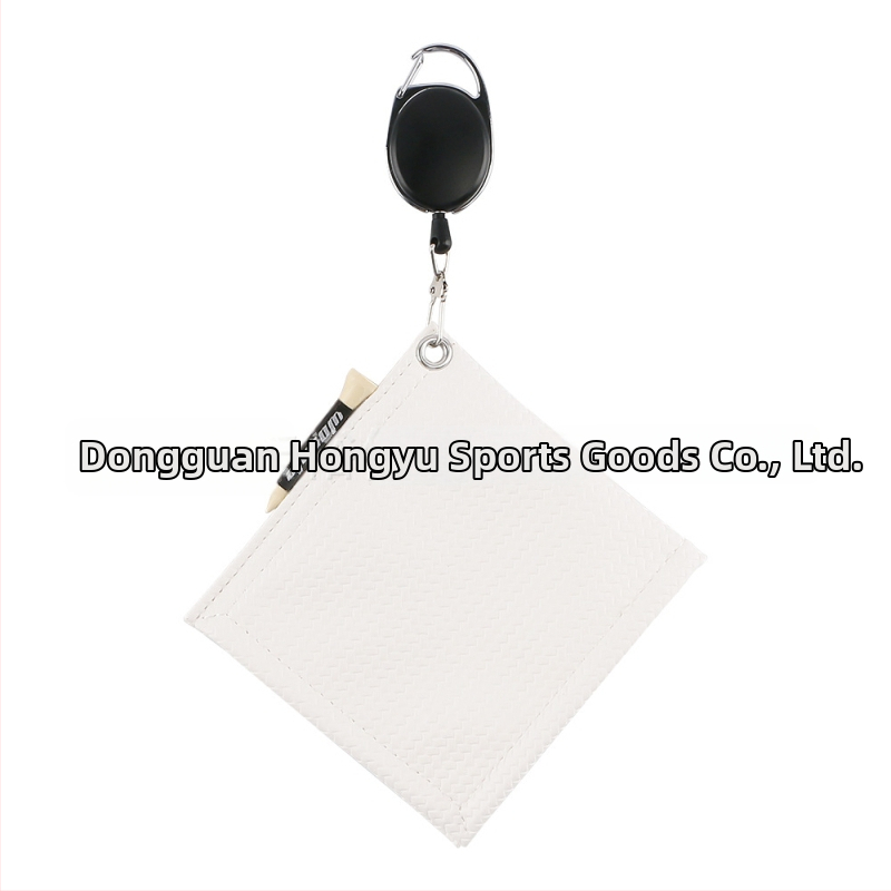 WOSOFE Πετσέτα για golf μπάλες, PU υλικό, δυνατότητα εκτύπωσης λογότυπου, αξεσουάρ γκολφ