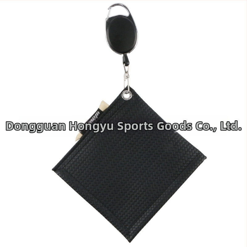 WOSOFE Πετσέτα για golf μπάλες, PU υλικό, δυνατότητα εκτύπωσης λογότυπου, αξεσουάρ γκολφ