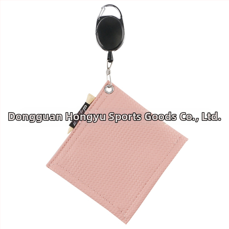 WOSOFE Πετσέτα για golf μπάλες, PU υλικό, δυνατότητα εκτύπωσης λογότυπου, αξεσουάρ γκολφ