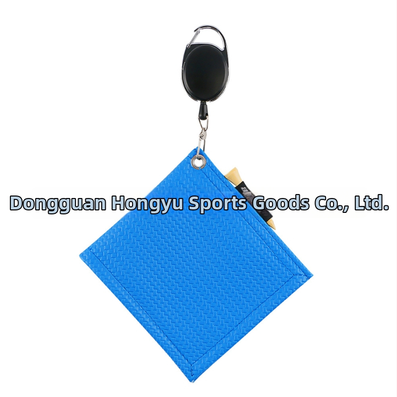 WOSOFE Πετσέτα για golf μπάλες, PU υλικό, δυνατότητα εκτύπωσης λογότυπου, αξεσουάρ γκολφ