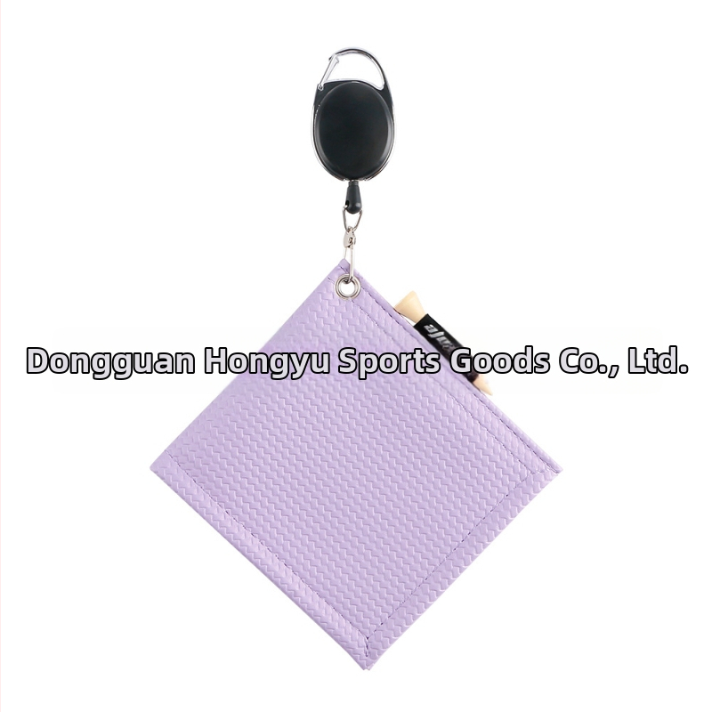 WOSOFE Πετσέτα για golf μπάλες, PU υλικό, δυνατότητα εκτύπωσης λογότυπου, αξεσουάρ γκολφ