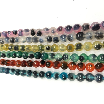 Karkötőkhöz való szabad gyöngyök: cukor-szív minta; kerek forma; agat anyag; feldolgozási technika vágás, csiszolás, polírozás; származás Yiwu