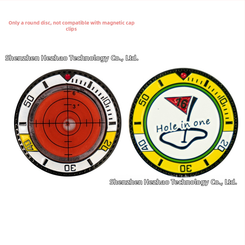 Κλιπ καπέλου γκολφ με μαγνητικό μαρκαδόρο για τη μπάλα και φυσαλίδα επιπέδου – Πλαστικό