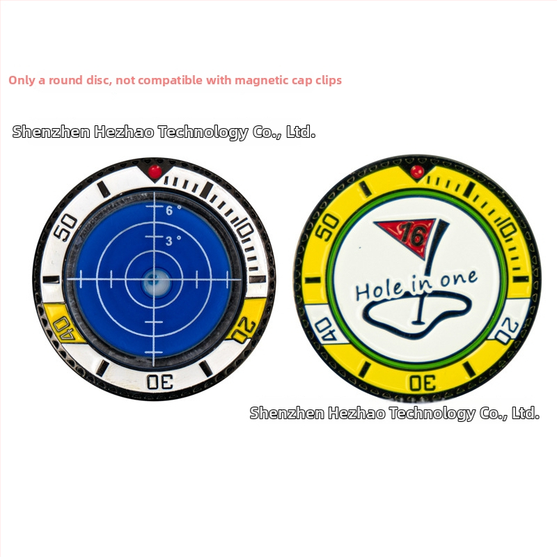 Κλιπ καπέλου γκολφ με μαγνητικό μαρκαδόρο για τη μπάλα και φυσαλίδα επιπέδου – Πλαστικό