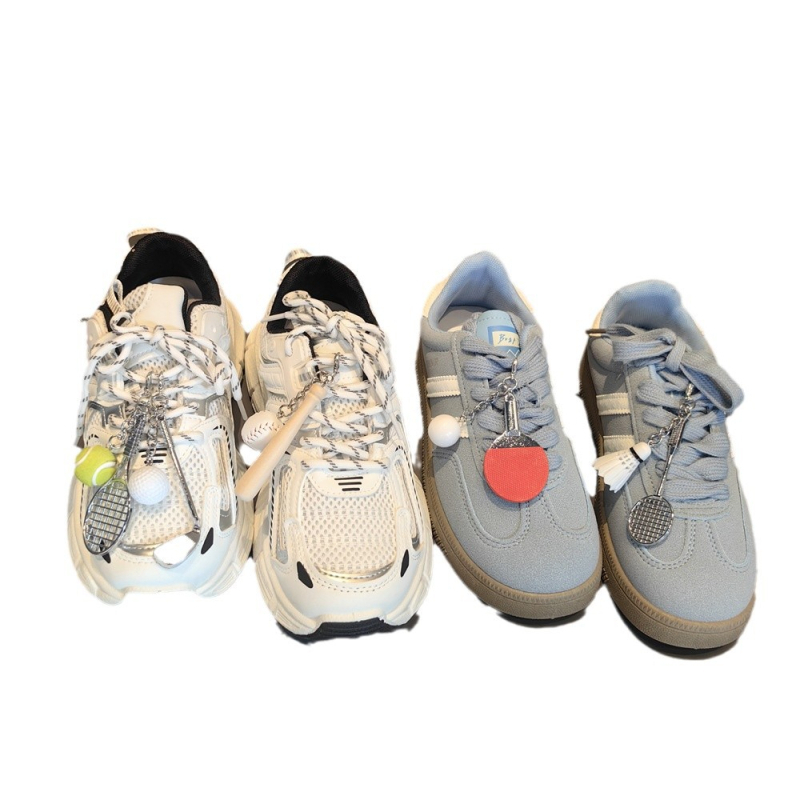 Pandantiv pentru adidași, stil coreean, retro personalizat cu accent floral, compatibil cu adidași, încălțăminte casual și din material textil, pentru toate anotimpurile