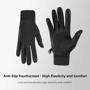 Mănuși unisex pentru ciclism și exerciții, poliester, grosime medie, cu degete separate, Leapfrogger