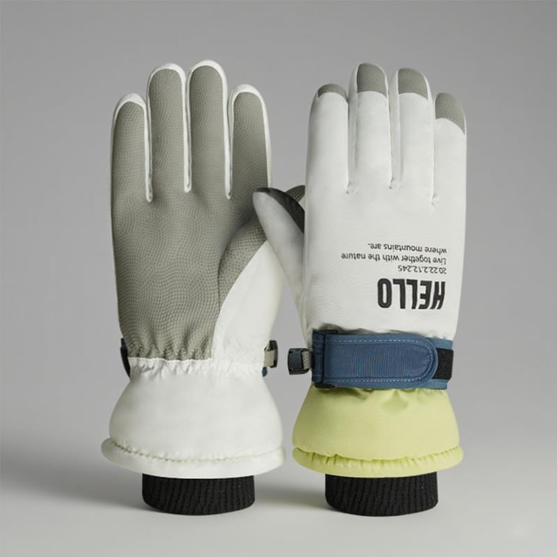 Unisex zimske rukavice za biciklizam i skijanje, otporne na vjetar, vodootporne, kompatibilne s dodirnim zaslonom, podstavljene fleesom, izolirane