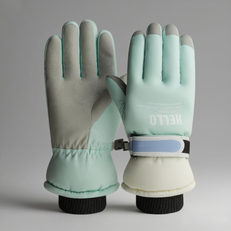 Unisex zimske rukavice za biciklizam i skijanje, otporne na vjetar, vodootporne, kompatibilne s dodirnim zaslonom, podstavljene fleesom, izolirane