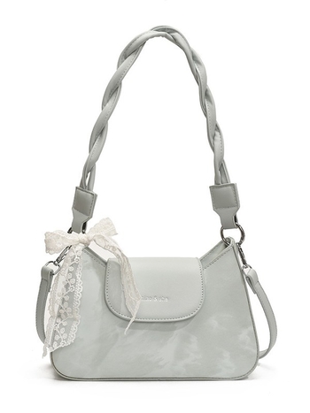 PU hónalj táska – cipzáras záródás, vízszintes négyzet alakú