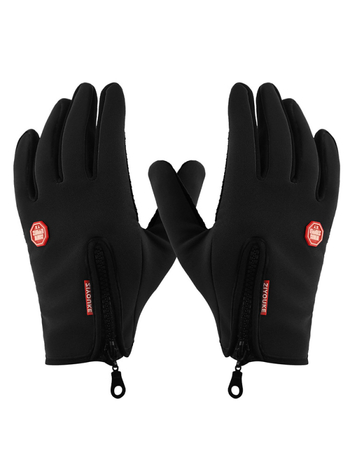 Mănuși de iarnă cu ecran tactil pentru ciclism și schi, căptușite cu polar fleece, rezistente la vânt, cu priză antiderapantă