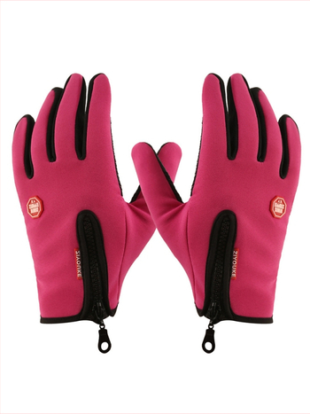 Mănuși de iarnă cu ecran tactil pentru ciclism și schi, căptușite cu polar fleece, rezistente la vânt, cu priză antiderapantă