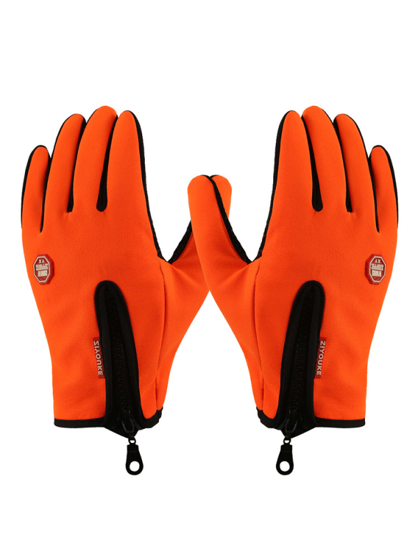 Mănuși de iarnă cu ecran tactil pentru ciclism și schi, căptușite cu polar fleece, rezistente la vânt, cu priză antiderapantă