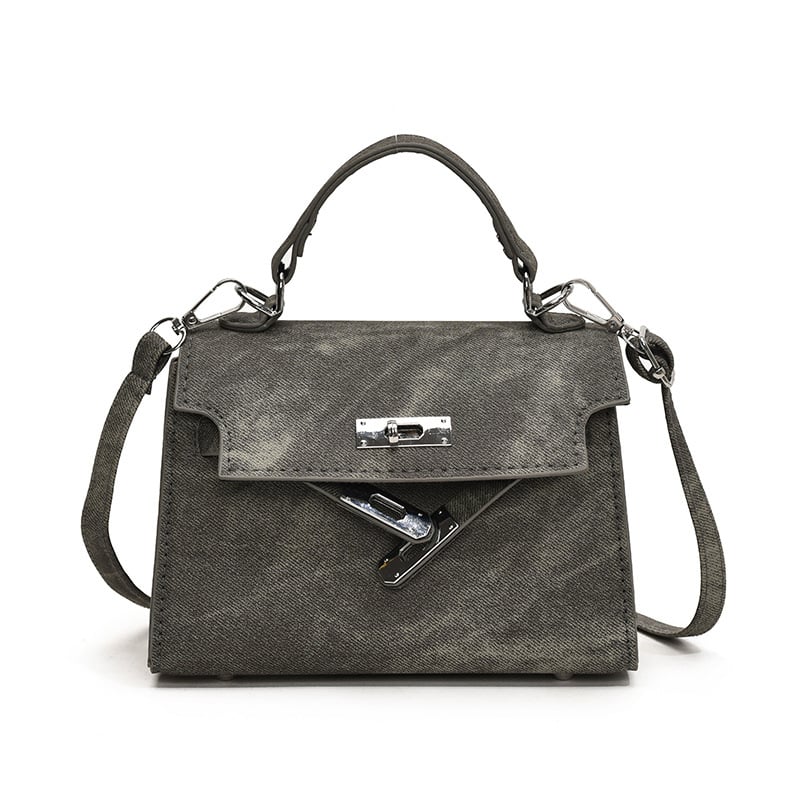 Női PU bőr crossbody táska — vízszintes négyszögletes forma, cipzáras zárás, poliészter bélés, egy vállpánt