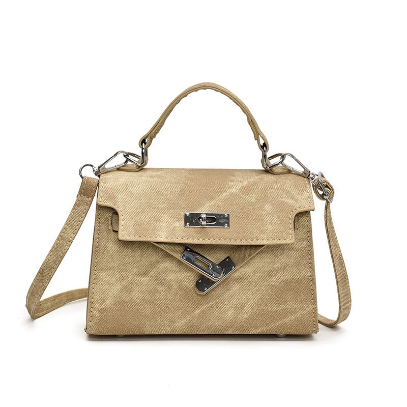 Női PU bőr crossbody táska — vízszintes négyszögletes forma, cipzáras zárás, poliészter bélés, egy vállpánt